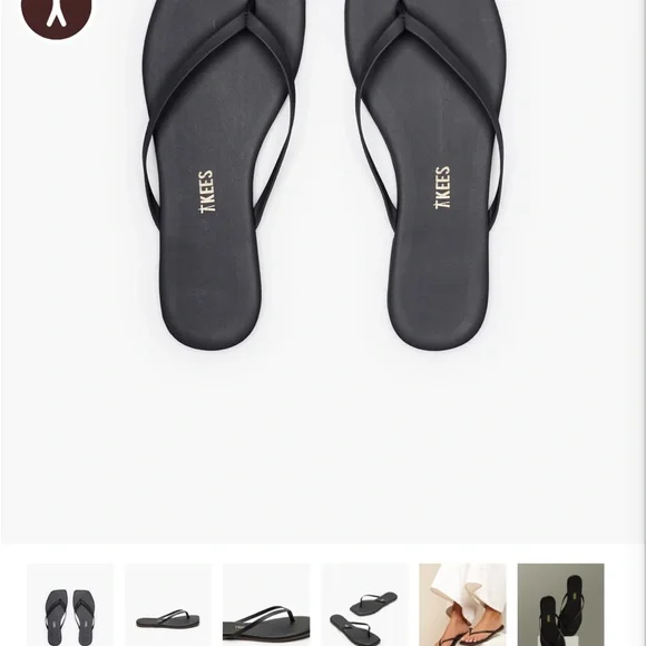 Tkees square toed lily flop flops nwot - Picture 2 of 4